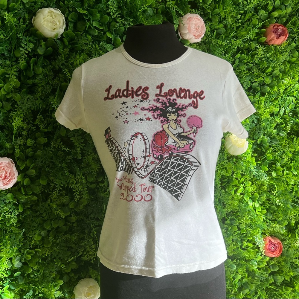 Vintage Warped Tour Ladies Lounge 2000 Tee.  Large
